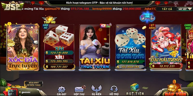 B52Club là game bài bom tấn, điểm đến của hàng triệu bet thủ