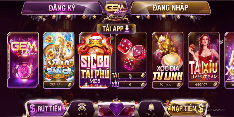 Nạp tiền rút tiền Gemwin là giao dịch an toàn, minh bạch